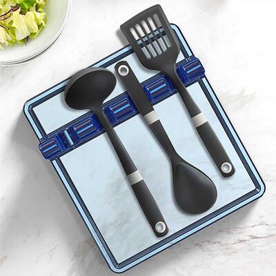 Storing Spoon Pan Lid Shelf Mould Spoon Hol Silicone Mold