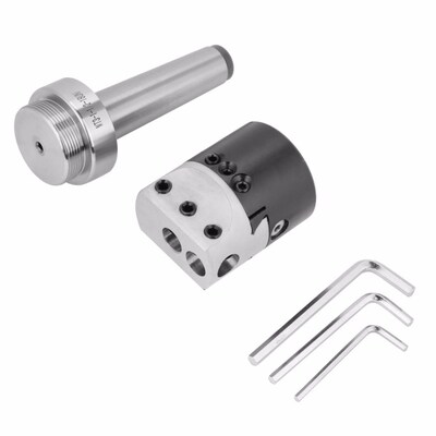 MT3-M12 Taper Collet Chuck Milling Arbor Adapter + 2Inch Lat