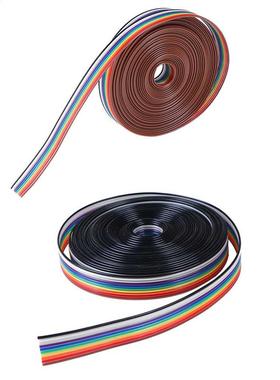 5meters Ribbon Cable 10WAY Flat Color Rainbow Ribbon Cable W