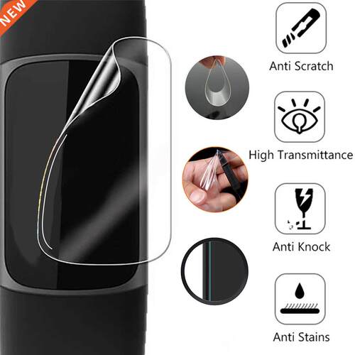3/5/10PC Hydrogel Film For Fitbit Charge 5 Screen Protector