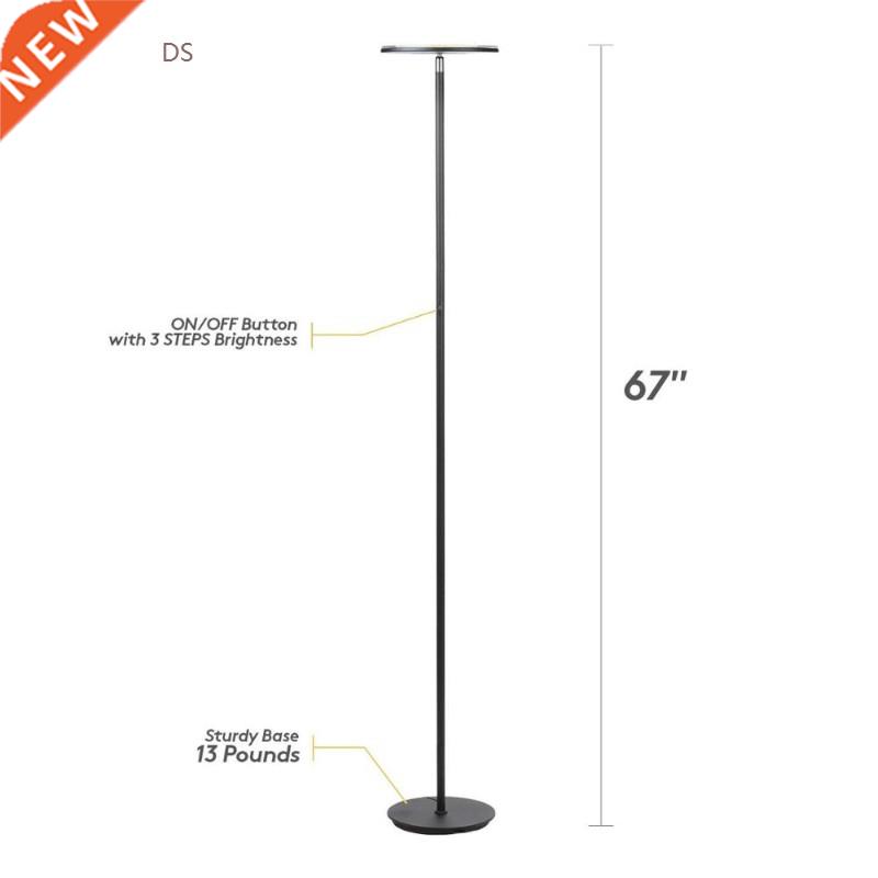 Tall Standing Modern LED Torchiere Floor Lamp for Living Roo