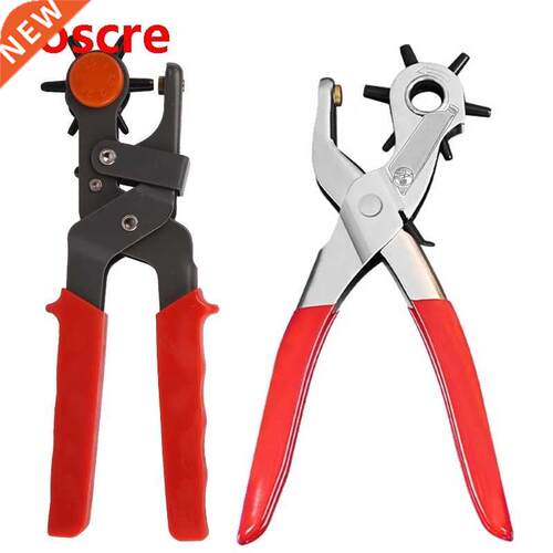 Leather Belt Hole Punch Eyelet Hole Puncher Plier Revolve D