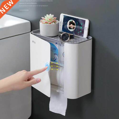 Toilet Paper Holder Waterproof Wall Shelf for Toilet Paper T