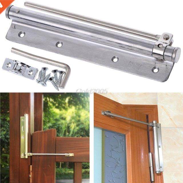 Stanless Steel Automatc Storm Door Closer Adjustable Fre