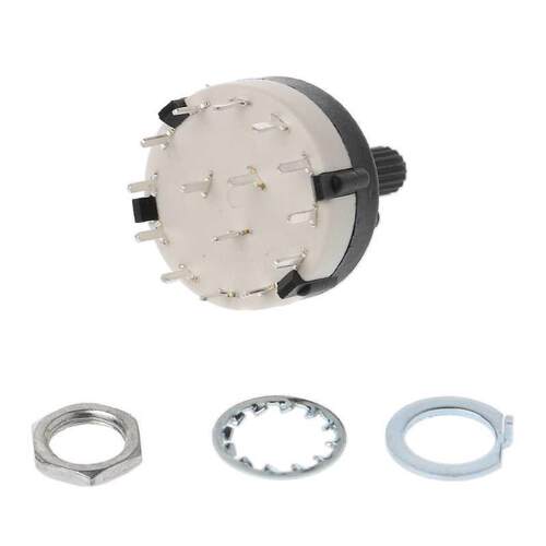 2 Pole 6 Way /  Pole 4 Way Rotary Switch - Good Quality - 1