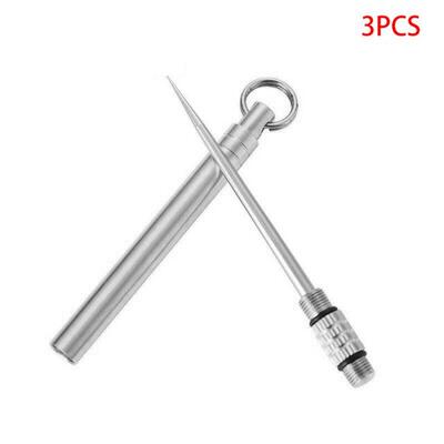 3 Pieces Toothpick Metal Travel Toothpick Portale Fruit For