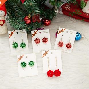 Creative Christmas Stars Stud Earrings For Women Handmade Xm