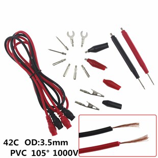 16pcs/Set Multifunction Digital Multimeter Probe Test Lead C