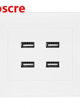 4 Ports USB Wall Socket Charger DC 5V Home Office Electric W
