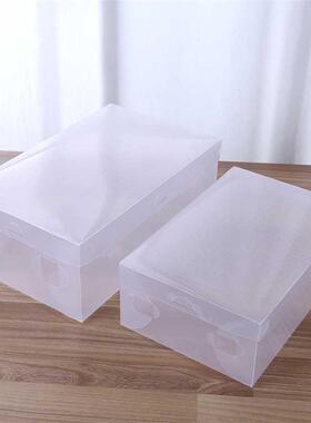 6pcs Transparent Shoe Box Storage Clear Plastic Shoe Boxes