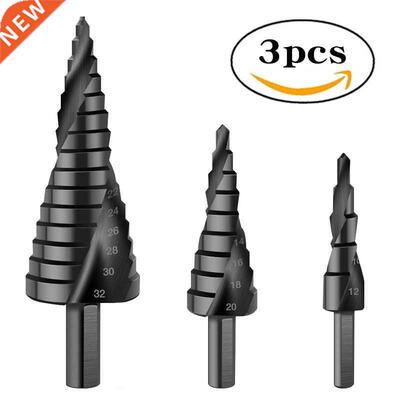 pcs/set 4-12/20/2mm HSS Cobalt Step Drill Bit Set Spiral M