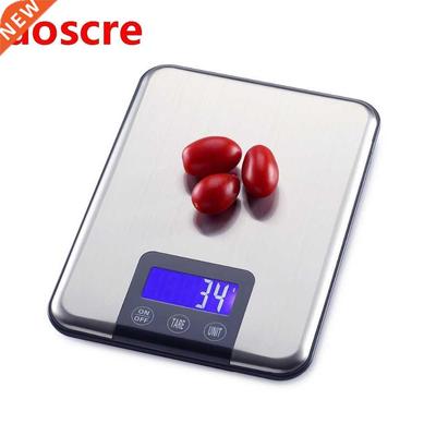 15KG*1g Big Digital Kitchen Touch Scale 15kg 1g Slim Stainle