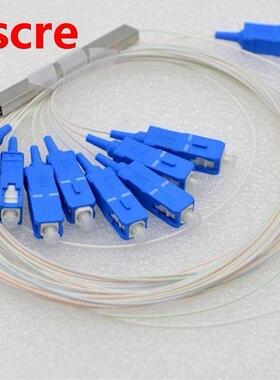 10pcs SC/UPC 0.9mm Steel Tube 1x8 Fiber Optic PLC mini Split