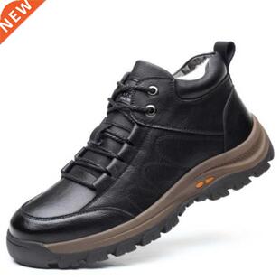 New Winter Height Increasing Men's Boots Non-slip Therma