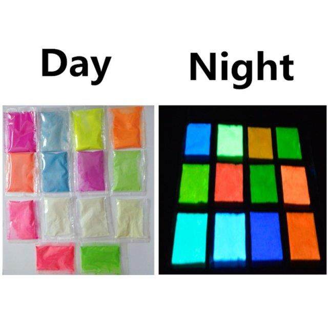 14 colors acrylic paint glow in the dark gold glowing paint