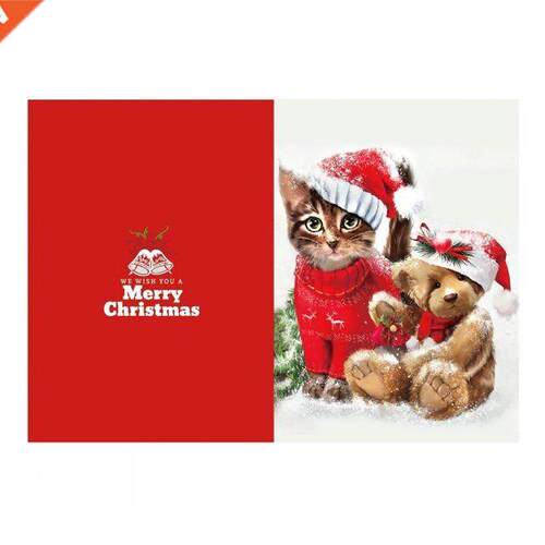 5D DIY Diamond Painting Christmas Greeting Cards Cross Stitc