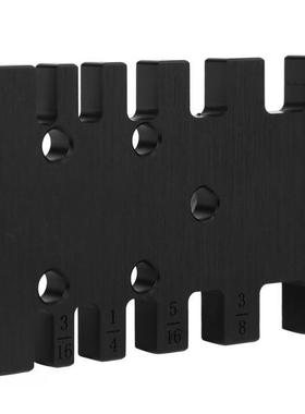 Tenon Caliper Card Gauge Aluminum Alloy Black Woodworking Ro