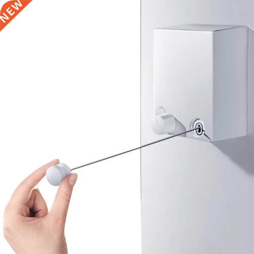 Indoor Outdoor Retractable Clothesline Laundry Drying Rack
