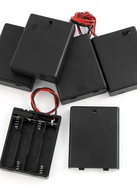 5Pcs 4 x AAA Batteries Battery Holder Case Storage w On/Off