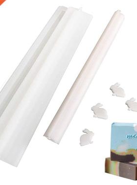 Rabbit Tube Column Silicone Soap Candle Mold Embed Soap Maki