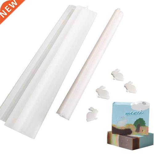Rabbit Tube Column Silicone Soap Candle Mold Embed Soap Maki