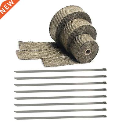 1Set 5cm*5M 10M 15M Exhaust Heat Wrap Roll 适用于 Motorcycle