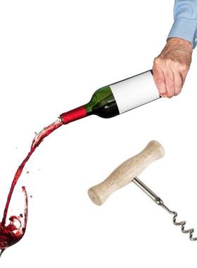 Cool Wooden Sommelier Wine Bottle Opener Easy Novelty Fun Cu