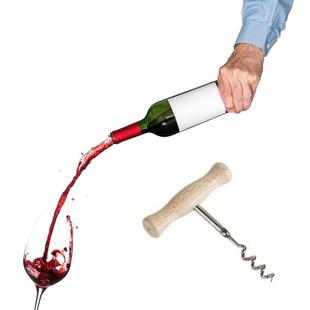 Cool Wooden Sommelier Wine Bottle Opener Easy Novelty Fun Cu