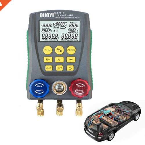Refrigeration Digital Manifold Gauge Dy517 Car Air Condition