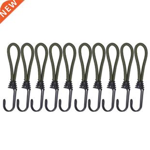 10pcs Tent Elastic Rope with Hook Camping Tent Fixation Elas