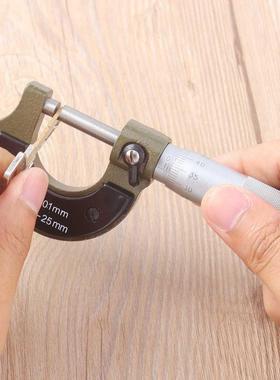 0-25mm 0.01mm Gauge Outside Metric Micrometer Tool With Meta