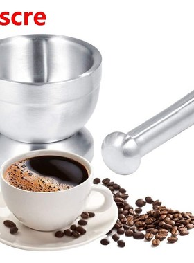 manual coffee grinder Stainless Steel Mortar and Pestle Mixi