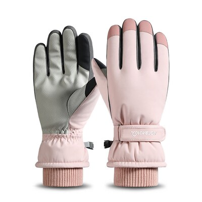 Men's And Women's Three Color Ski Gloves Outdoor Anti-Skid
