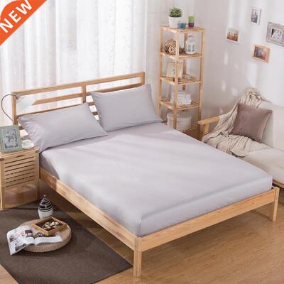 *1pc Polyester Solid Fitted Sheet Mattress Cover Four Corner