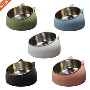 Cat Dog Bowl 15 Degrees Raised Stainless Steel Cat Bowls Saf