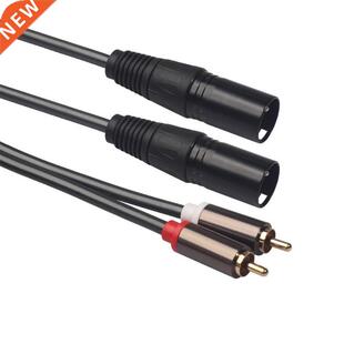 1.5m Audio Signal Male Plug XLR Dual 4.9ft RCA
