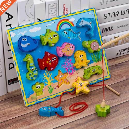 Children's Magnetic Fishing Jigsaw Puzzle Toy Montessori