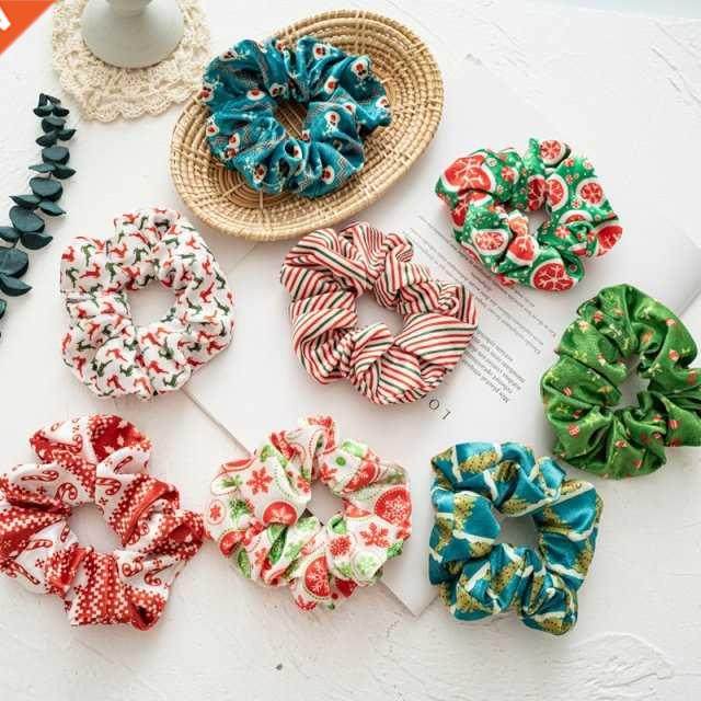 Christmas Scrunchie Elastic New Handmade HeadBands Hair Rope