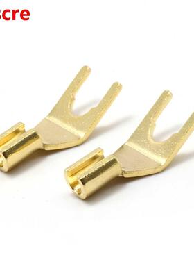 12pcs SY1505 Hifi audio gold plated Speaker Y Spade for s