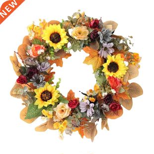 for Front Wedding Sunflower Par Window Wreath Wall Fall Door