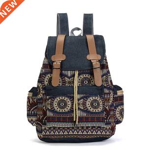 Vintage Women Backpack Ethnic Bohemi High Backpacks Quality