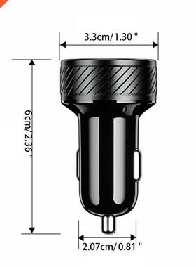 5V 2.4A USB Dual Port Car Adapter Charger with Touch Power O
