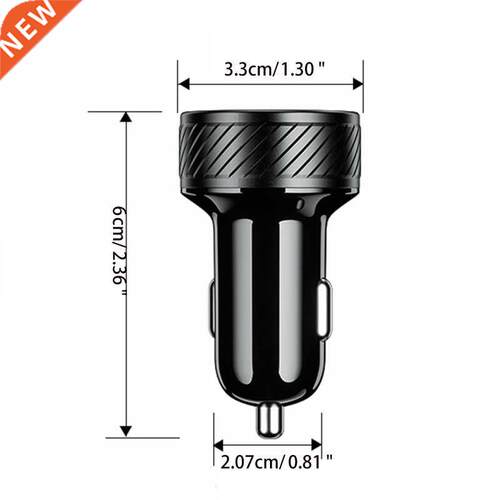 5V 2.4A USB Dual Port Car Adapter Charger with Touch Power O
