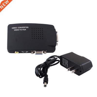 SVDEO TO VGA Computer Monitor AV TO VGA Converters Switches