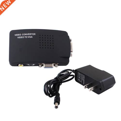 SVDEO TO VGA Computer Monitor AV TO VGA Converters Switches