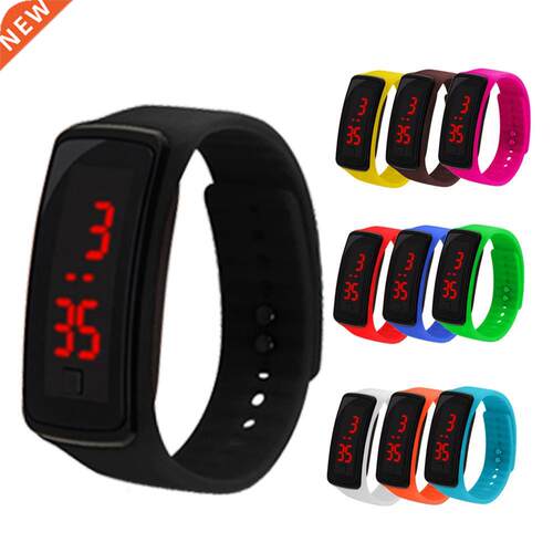 Fashion Casual Men Women Silica Gel Sports Bracelet Watches