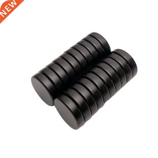 20PCS Dia8x2mm Black Epoxy Magnet Strong N35 Round Magnetic