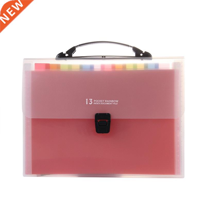 A4 rainbow color expanding file folder docut organizer 13 po