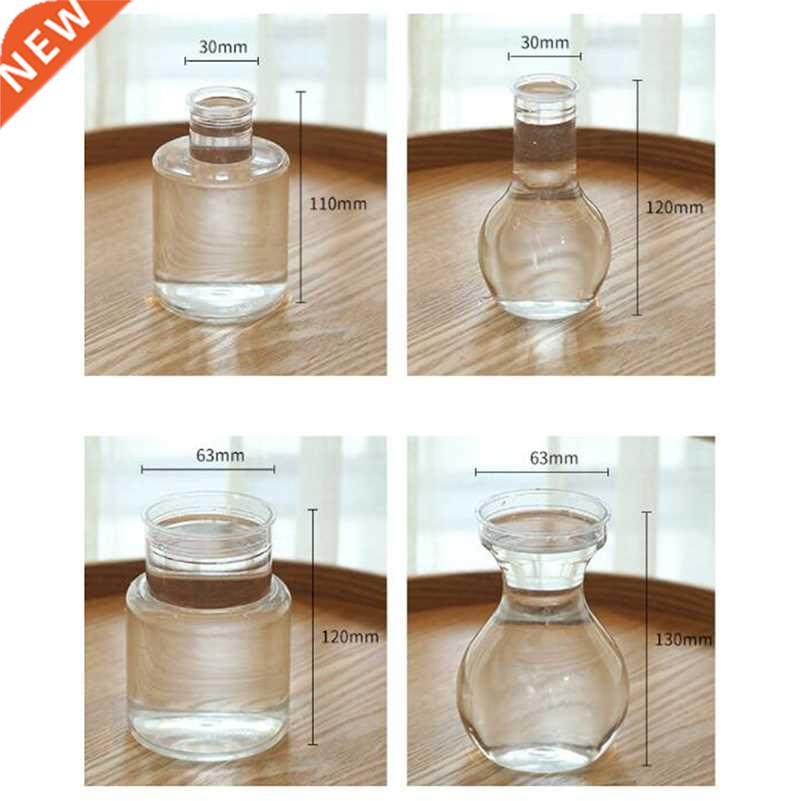 1PC Clear Plastic Hyacinth Vase Transparent Flower Plant Bot