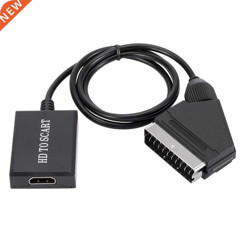 Portable HDMI-compatible toScart Cable Converter 720P / 1080